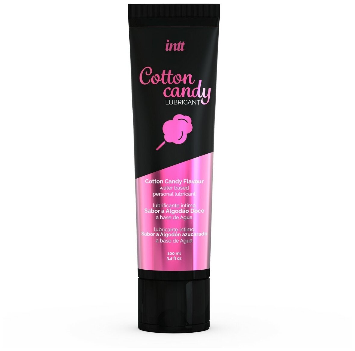 Гель на водной основе с ароматом сахарной ваты Intt Cotton Candy, 100 мл