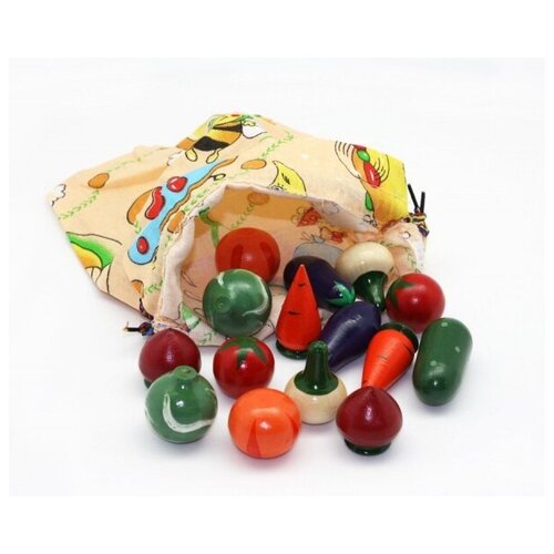 фото Волшебный мешочек -овощи цветные woodfun