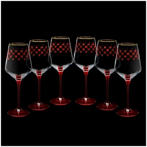 фото Набор для вина (6 бокалов) "сетка бордо" ифз русь великая