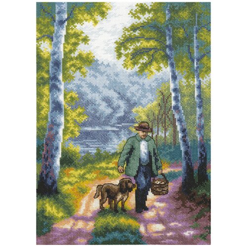 фото Набор для вышивания panna "воскресная прогулка" 21.5x31 см