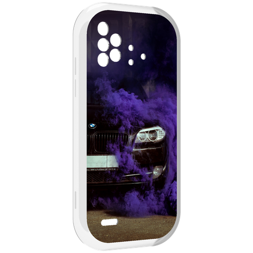 Чехол MyPads бмв-с-фиолетовым-дымом мужской для UMIDIGI Bison X10 / X10 Pro задняя-панель-накладка-бампер