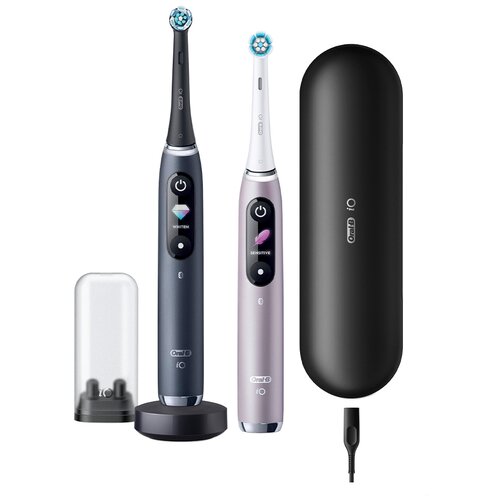  Электрическая зубная щетка Oral-B iO 9 DUO, Black Onyx/Rose Quartz