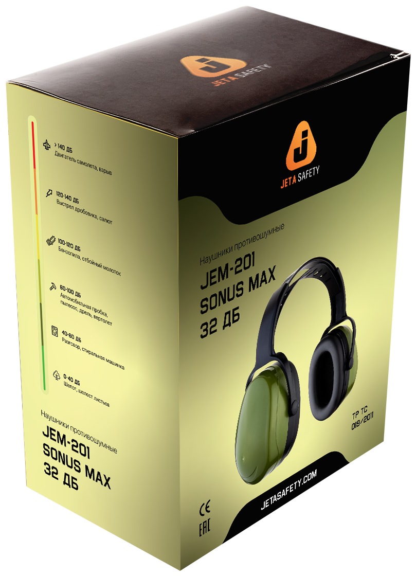 Наушники Jeta Safety Sonus Max 32дБ JEM-201 Ingco - фото №3