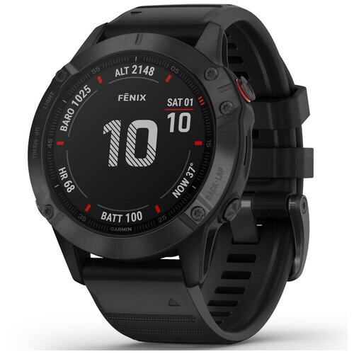 Умные часы Garmin Fenix 6 Pro 33 мм GPS, черный