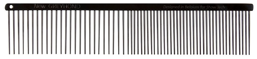 SHOW TECH Antistatic Greyhond расческа тефлон 19 см с зубчиками 3,2 см (1 шт) - фотография № 2