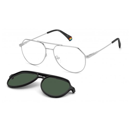 Солнцезащитные очки Polaroid, авиаторы, оправа: металл
