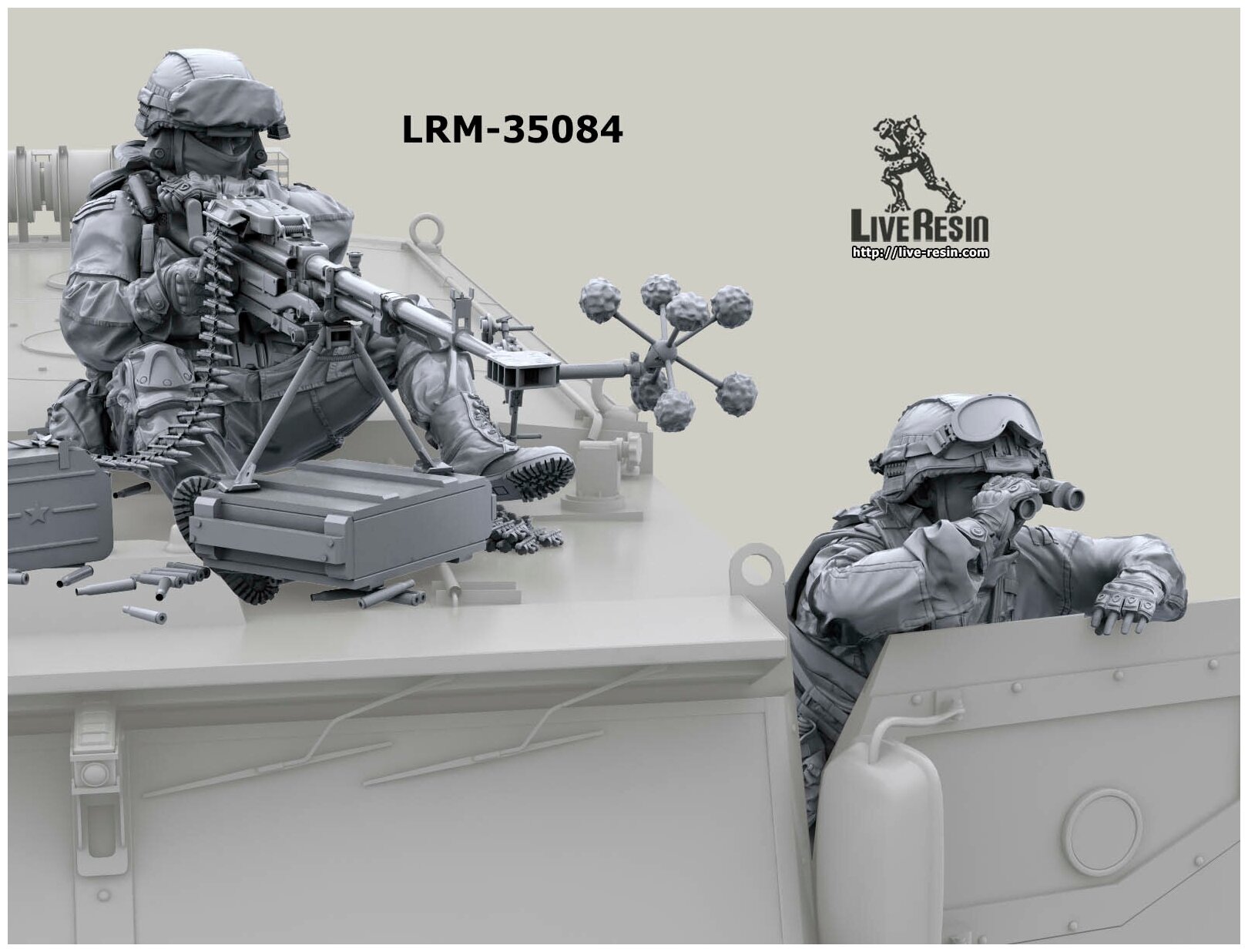LRM35084 Современный солдат Российской Армии - пулеметчик с 12,7 мм пулеметом Корд на сошках - 29 (Не для свободной продажи)