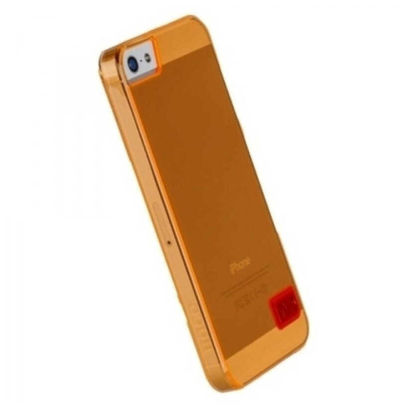 Чехол силиконовый IPhone 5/5S/SE, чехол-накладка, HOCO, Cristal Colorful, оранжевый