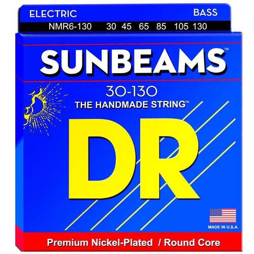 Струны для 6 ти струнной бас гитары DR String NMR6-130 dr nmr 45 sunbeam струны для 4 струнной бас гитары никель 45 105