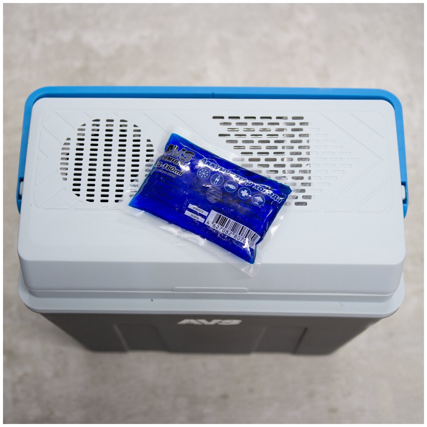 Аккумулятор холода для термосумки гелевый AVS 5х11х1,5 см объем 160 мл охлаждающий элемент медицинский мягкий IG-160ml комплект из 2 шт - 80708(2)