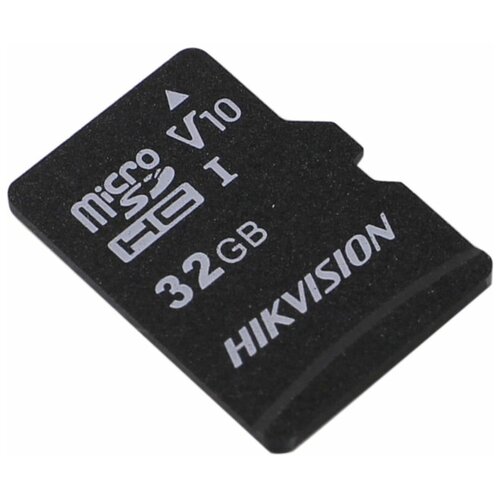 Флеш карта microSDHC 32GB Hikvision HS-TF-C1(STD)/32G/Adapter (с SD адаптером) R/W Speed 92/20MB/s , V10 карта памяти microsdxc 256gb hikvision hs tf c1