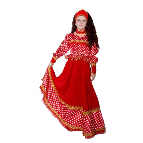 фото Карнавальный костюм для детей батик народный любава детский, 32 (122 см)