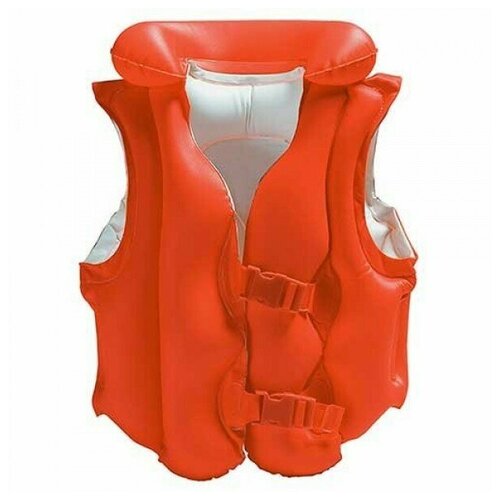 фото Жилет надувной плавательный intex 58671np deluxe swim vest (3-6 лет), оранжевый