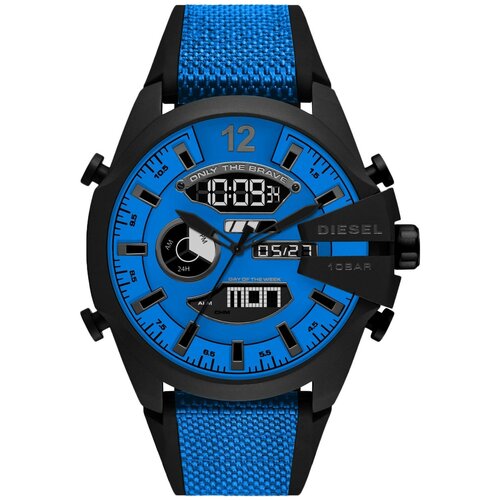 Наручные часы DIESEL Mega Chief DZ4550, синий/черный часы мужские diesel dz4544