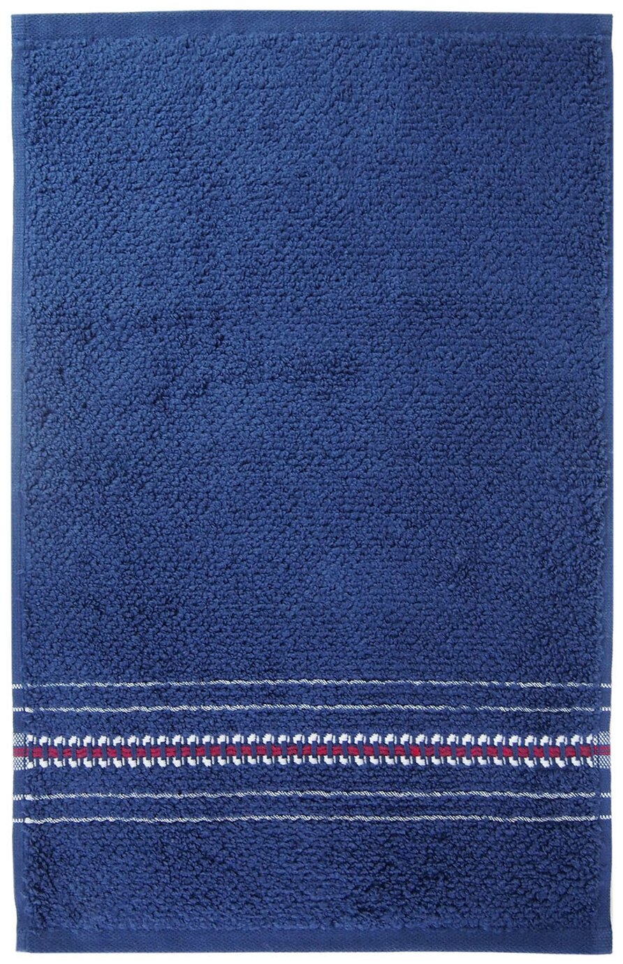 Полотенце мейсон синее Хлопок 100%, 30х50, Синий - фотография № 4
