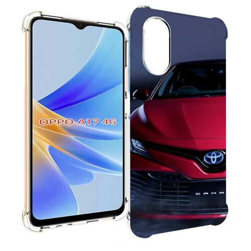 Чехол MyPads toyota тойота 1 для OPPO A17 задняя-панель-накладка-бампер