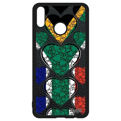 фото Чехол на мобильный honor 8x, "флаг южной африки с сердцем" страна государственный utaupia