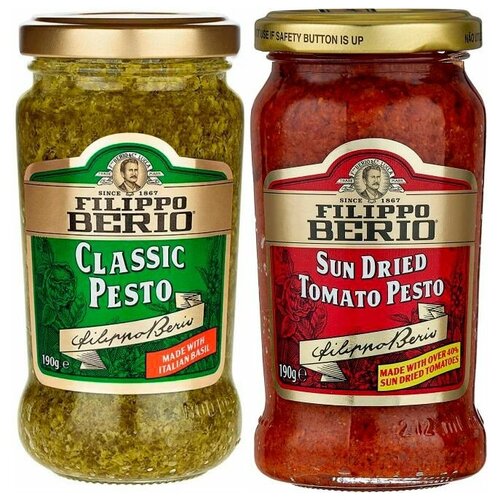 Соус Filippo Berio Рesto Classic ,Соус Pesto из томатов, высушенных на солнце 2х190 г