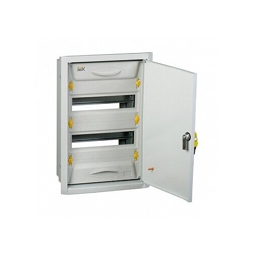 Распределительный шкаф PRO 24 мод., IP31, встраиваемый, сталь, серая дверь. MKM15-V-24-31-ZU IEK