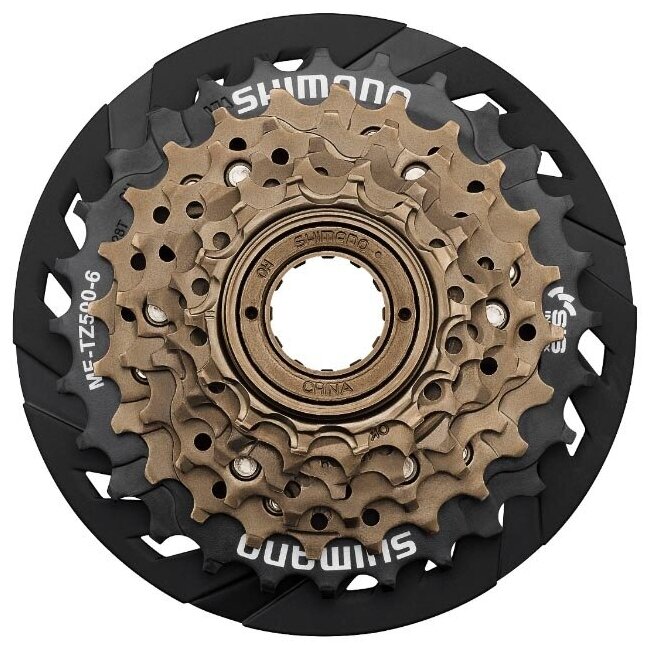 SHIMANO Трещотка Shimano MF-TZ500 без упаковки (6ск, 14-28, с защитой)