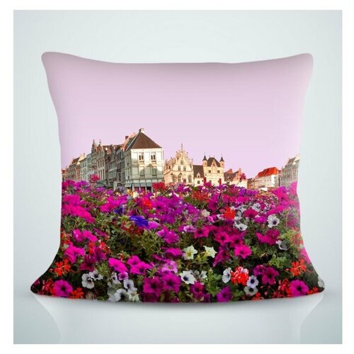 фото Подушка декоративная сирень , 40*40 см.