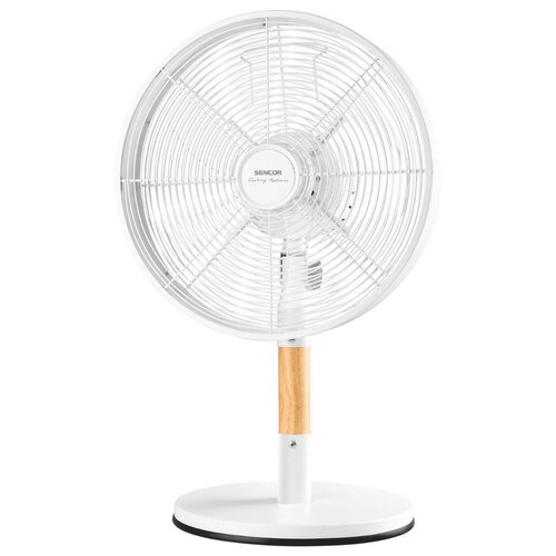 Настольный вентилятор SENCOR SFE 3080WH, белый, светло-коричневый