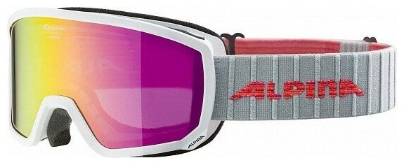 Очки горнолыжные Alpina Scarabeo S MM white MM pink S2/MM pink S2 S40