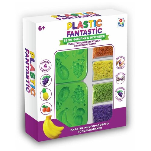 Купить Фрукты, 1Toy (набор для лепки детский, Т20215, серия Plastic Fantastic), 1 TOY