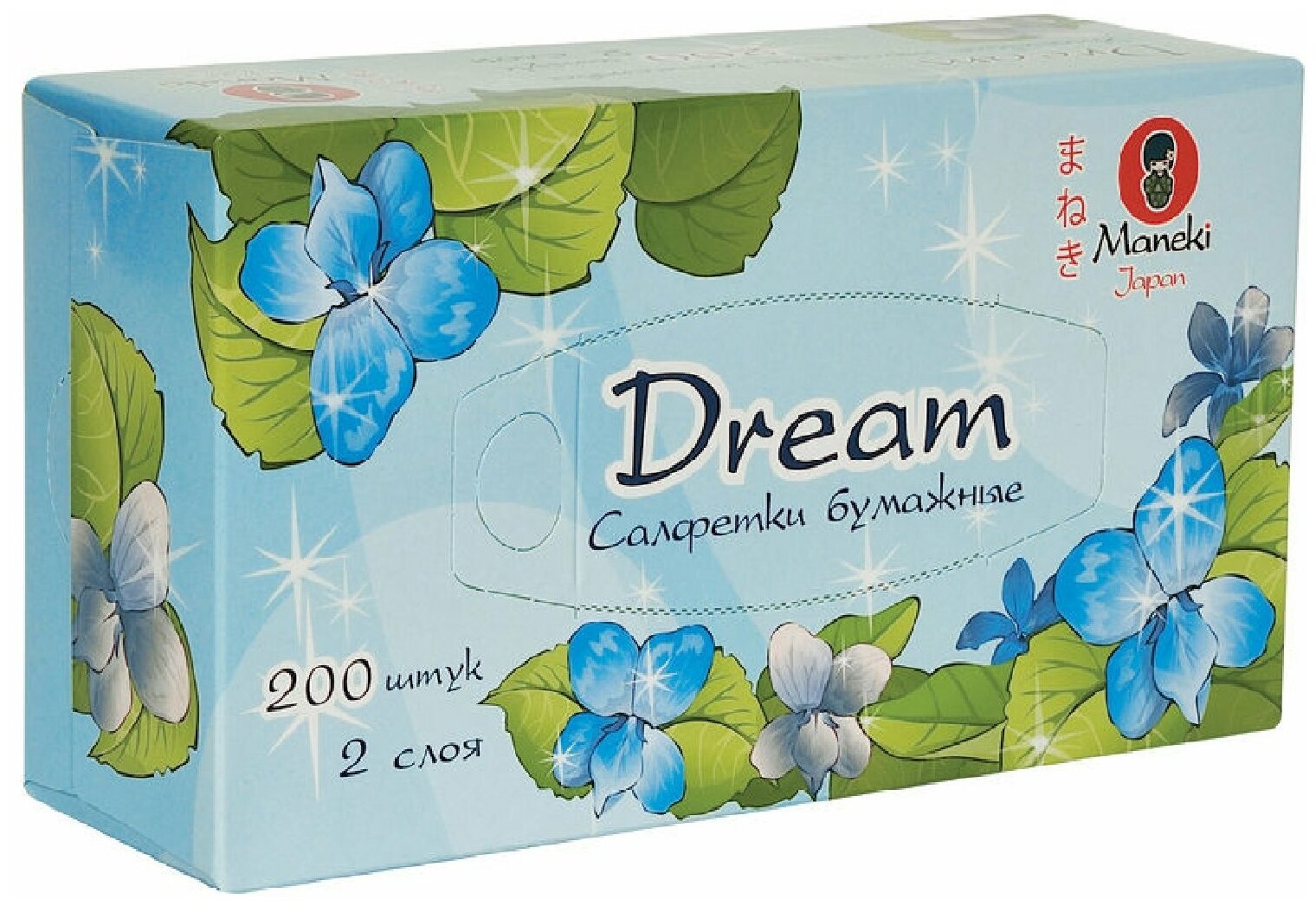 Салфетки Maneki Dream (FT135), 200 шт., 3 пачки - фотография № 7