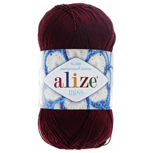 Пряжа ALIZE Miss / 495 бордовый