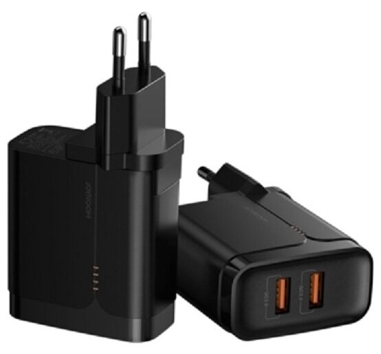 Joyroom / L-QQ361 / Сетевое зарядное устройство / Адаптер Блок питания 2USB QC3.0 36W черное