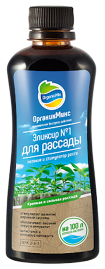 Удобрение "Органик Микс" Эликсир №1 для рассады 250мл