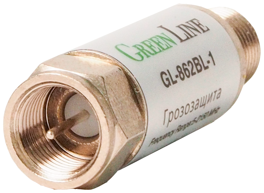 фото Грозозащита для коаксиального кабеля Green Line GL-862BL-1 диапазон 5-2150 мГц (1 шт)