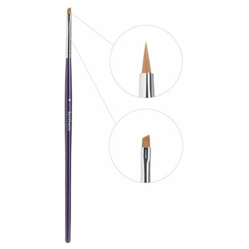 Кисть тонкая скошенная синтетик 4 (Creator Synthetic 4) /для хны /для лака