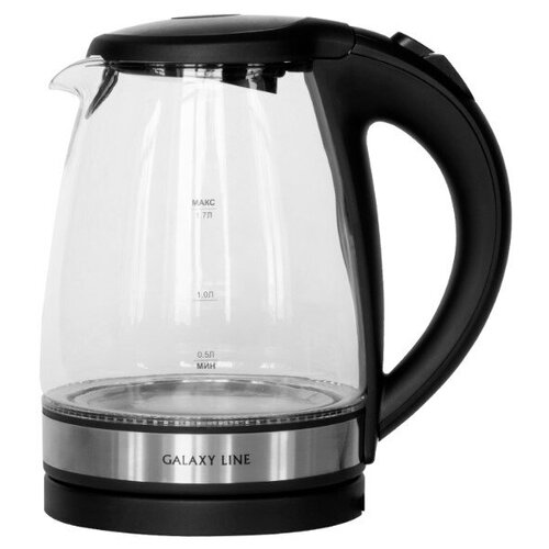 Чайник электрический Galaxy Line GL 0560 17л 2200Вт черныйсеребристый корпус стекло 316200₽