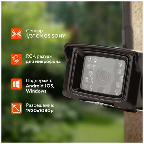 4G Камера видеонаблюдения Ps-Link GBE20 2Мп 1080P