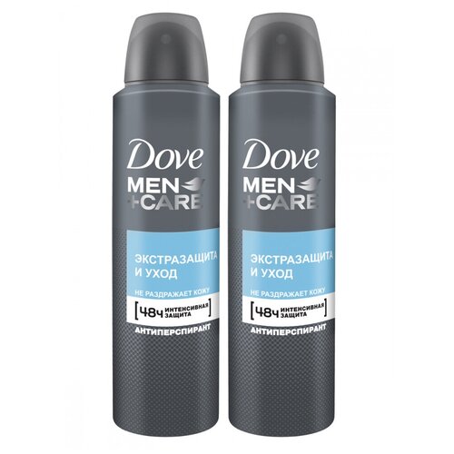 Антиперспирант-дезодорант спрей Dove Men+Care Экстразащита и уход (150 мл) 2 шт. дезодорант dove экстразащита и уход для мужчин спрей 150 мл