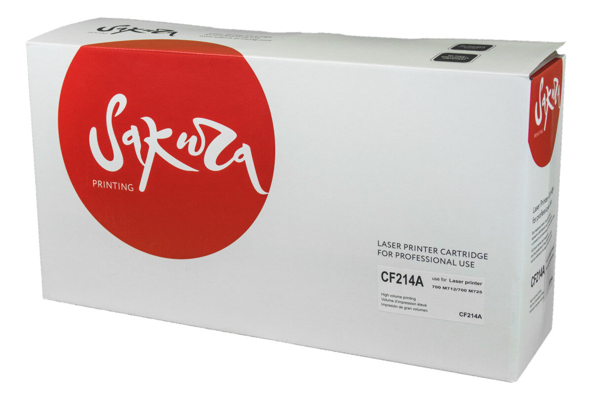 4 шт. Картридж лазерный Sakura 14A / CF214A черный 10000 стр. для HP (SACF214A)