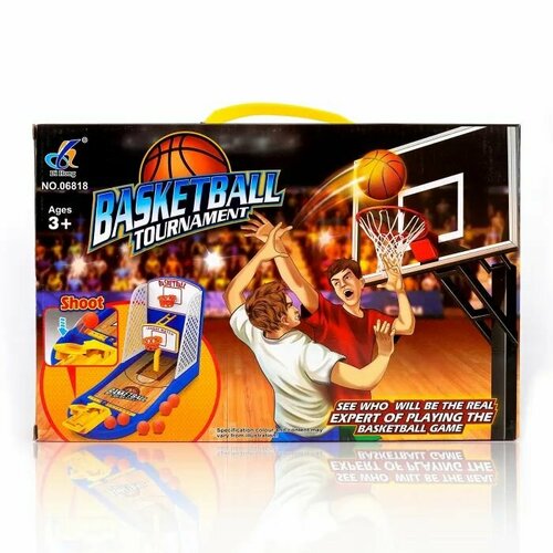 Настольная игра Баскетбол (32х13х19 см, 2 кольца) игра настольная 1 toy игродром баскетбол три кольца 33 5 21 см т10828