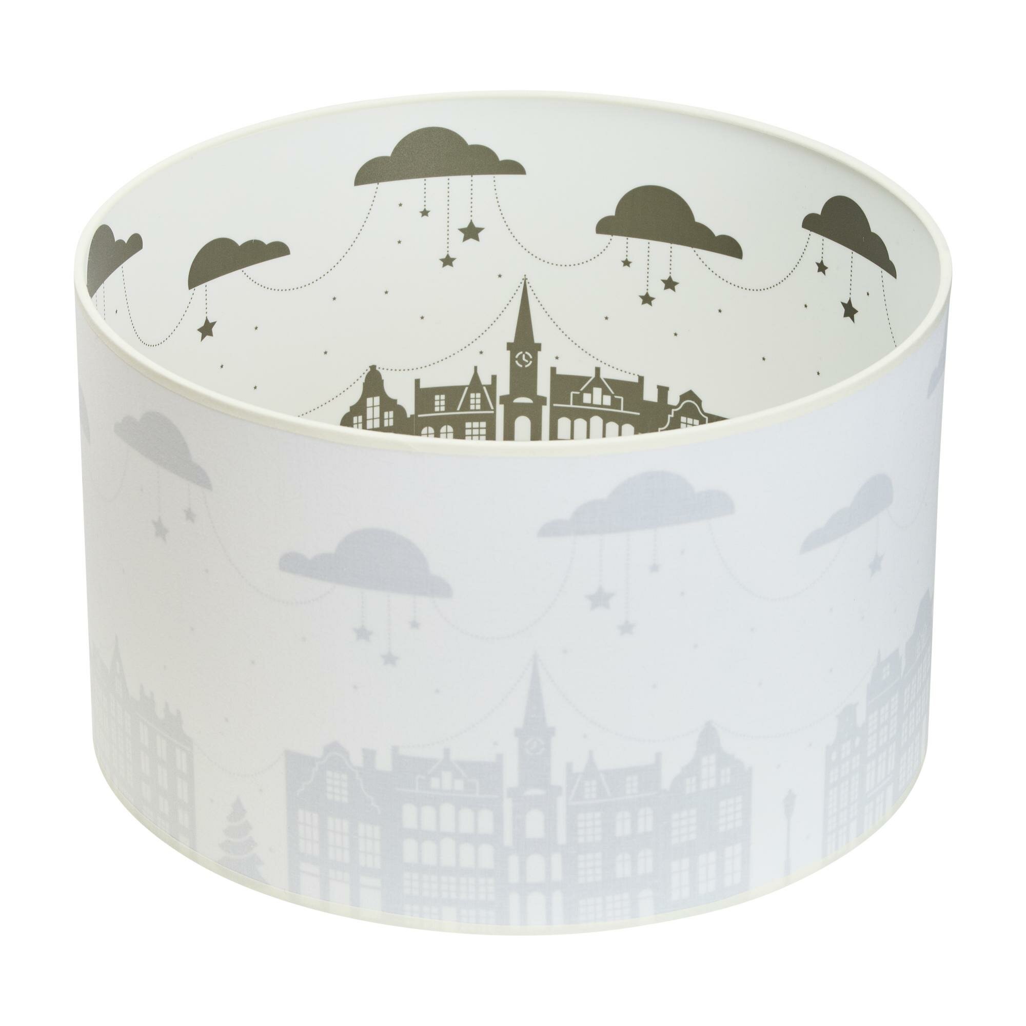 Абажур для торшера 40 см с рисунком «Городские сны» RAZSVET RZ-4040-1-R16