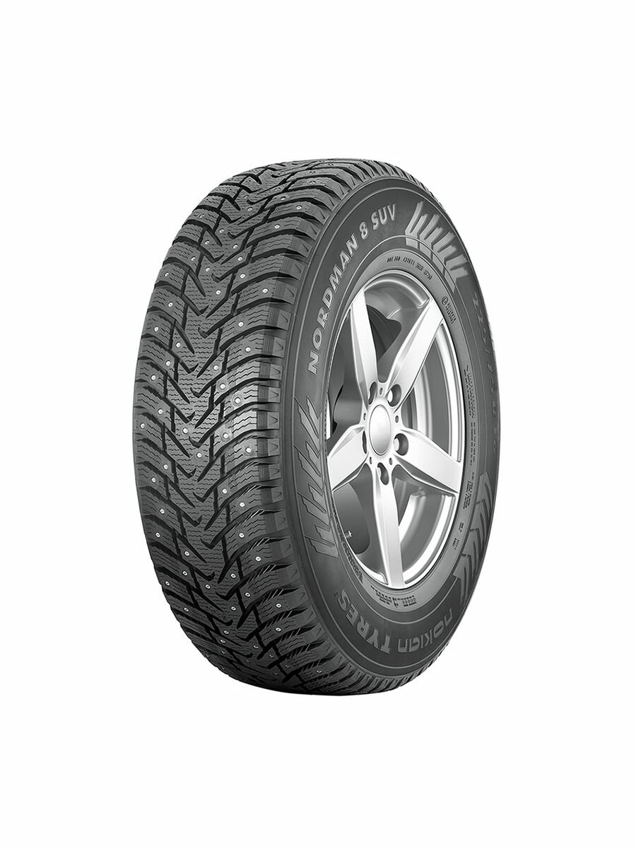 Шина Nordman Nordman 8 Suv 225/60 R18 104T XL зимняя шипованная, для легкового автомобиля, HT дорожный
