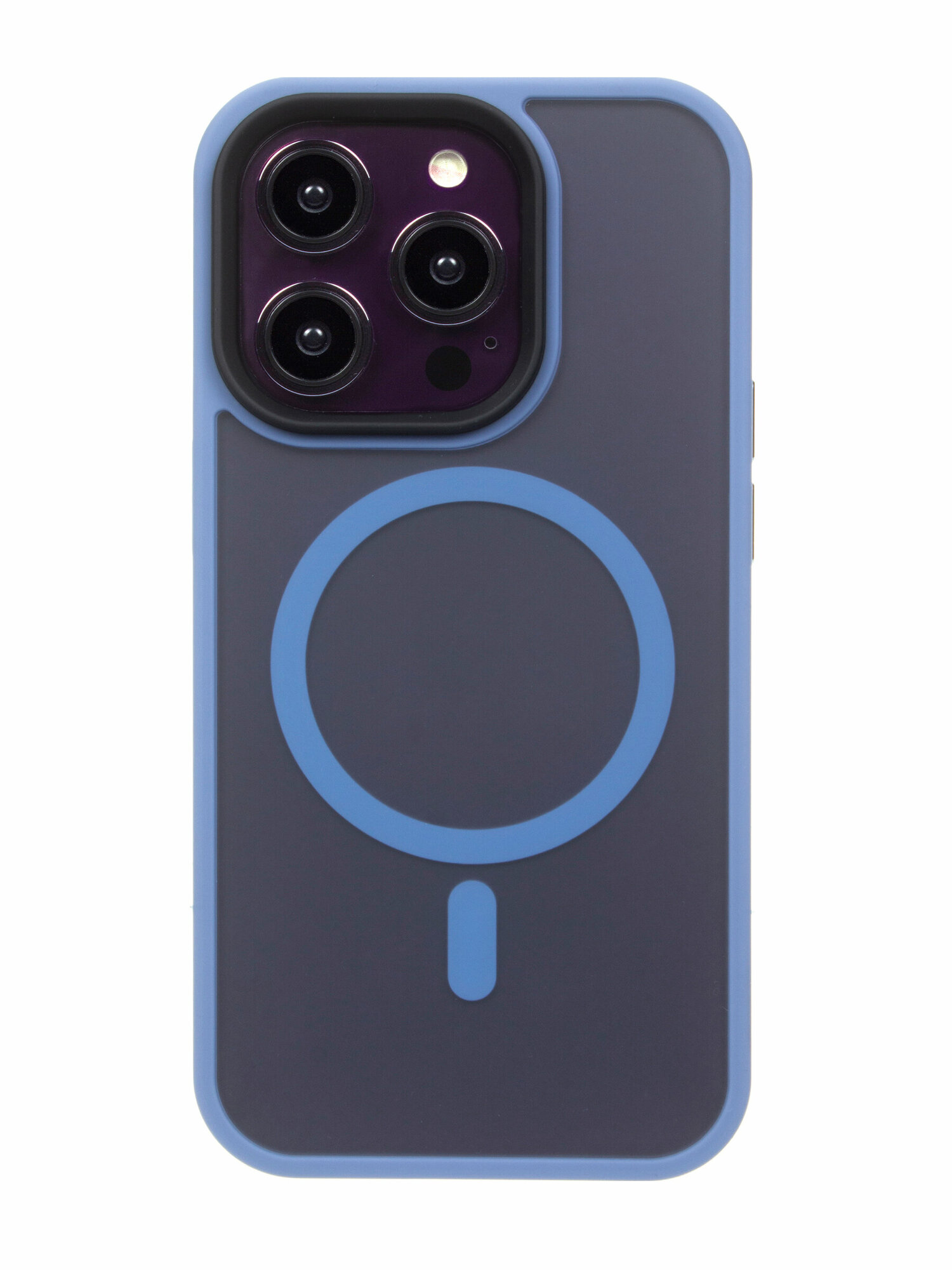 Чехол My Choice для iPhone 14 Pro Max (айфон 14 про макс) магнитный совместимый с MagSafe (магсейф) голубой