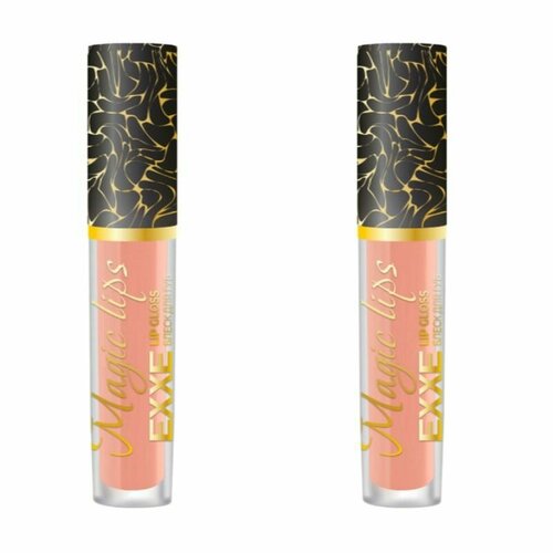 EXXE Блеск для губ Magic lips, тон 03 Роскошный нюд, 3.5 мл, 2 шт