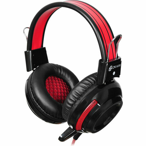 Наушники с микрофоном Oklick HS-G300 ARMAGEDDON черныйкрасный 23м мониторные оголовье 337457 249000₽