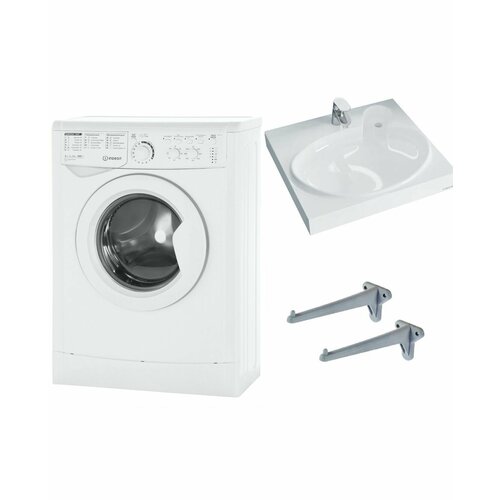 Стиральная машина Indesit IWUC 4105 и раковина Сатурн 55 3360000₽