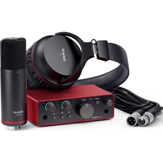 Студийный комплект Focusrite Scarlett Solo Studio 4th Gen