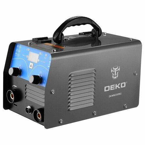 Сварочный инверторный аппарат полуавтомат DEKO DKWM200NG , многофункциональный инвертор (без газа) MIG MMA LIFT TIG с кабелем и горелкой