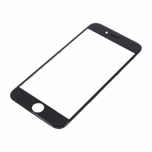 Стекло модуля + OCA + рамка для Apple iPhone 6 (в сборе) черный, AA