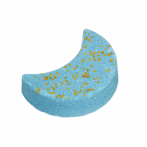 Бомбочка для ванны Луна голубая с блёстками 140 г 315₽