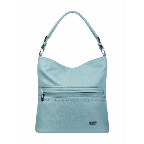 Сумка хобо Coveri World, фактура зернистая, матовая, голубой